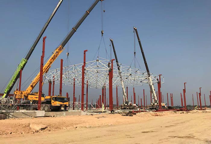 宜宾电厂网架加工